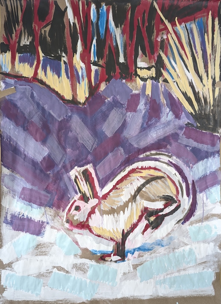 Snowshoe Hare, a painting by aritst Francisco Silva